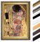 Bild mit Rahmen - Gustav Klimt Der Kuss 60x80 cm - Gerahmtes Leinwandbild Alte Meister - Antiker Rahmen Gold Barock, Klassisch