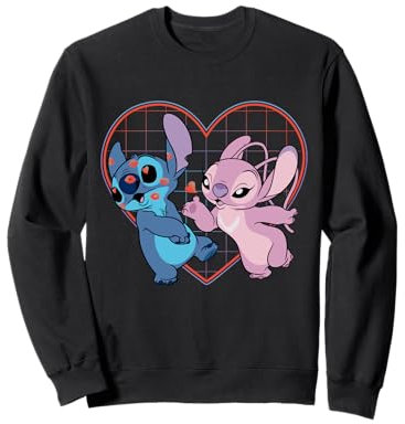 Disney Lilo y Stitch Angel Corazón y Besos Camiseta Sudadera