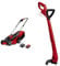 Einhell Cortacésped a batería GE-CM 18/30 Li Kit Power X-Change (18V, Ancho de Corte 30cm, hasta 150m², Brushless, Bolsa 25L, Altura de Corte 30-70mm, batería 3Ah y Cargador) + Cortabordes a Bateria