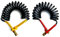 MelTruck® 2x Luftwendel Druckluftschlauf Spiralschlauch Luftschlauch LKW 2x M22 4,5m