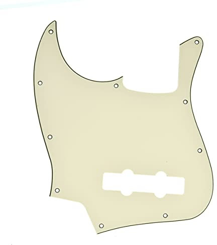 Dopro Lefty Schlagbrett für Jazz J Bass, für Linkshänder, cremefarben