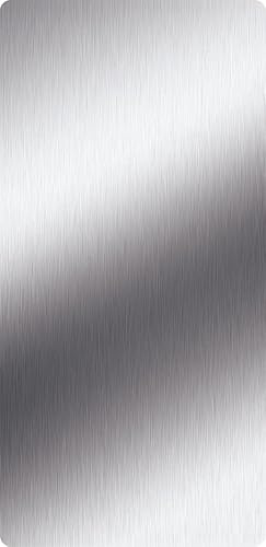 Dryflow Hand Dryer Splash Back Wall Guard with Adhesive Fixing, 800 x 400mm, 1.4mm Thick, 304 Stainless Steel, Brushed Satin