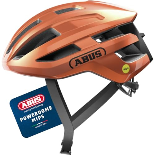 ABUS Rennradhelm PowerDome MIPS - leichter Fahrradhelm mit cleverem Belüftungssystem und Aufprallschutz - Made in Italy - für Damen und Herren