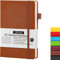 AEYAKA Dotted notizbuch A5 Journal Notizbuch A5 Dotted Tagebuch Hardcover und Elastischem Verschlusst Stifthalter PU-Lederhülle Thick 80gsm Paper, 15 x 21 cm