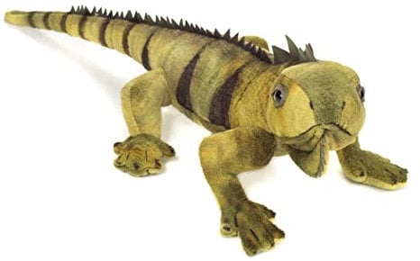 Teddy Hermann 92338 Leguan 49 cm, Kuscheltier, Plüschtier mit recycelter Füllung