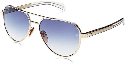 David Beckham Unisex Db 1121/g/s Sunglasses, LOJ/08 Gold Crystal, 61