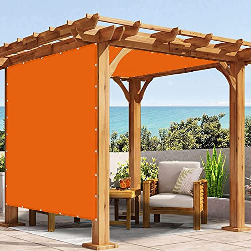 Voile D'ombrage Rectangulaire Imperméable 2.5 x 2.5 m Parasol Déporté Étanche Rectangulaire Bâche Solaire Rectangulaire Étanche pour Patio Jardin Terrasse Extérieur, Orange