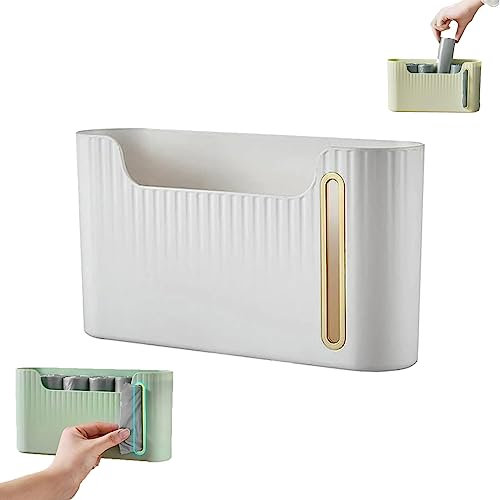 GYORI Wall Mounted Waste Bag Organiser,bin Bag Dispenser Wall Mounted,plastic Hanging Organiser,bag Dispenser for Home, Kitchen, Office, Plastic Bag Holder