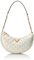 GUESS Damen Giully Top Zip Shoulder Schultertasche, Reißverschluss Oben, Elfenbein