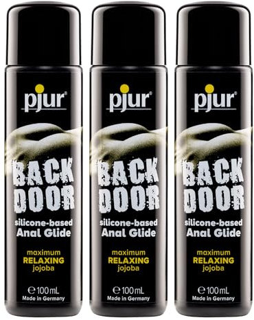 pjur BACK DOOR Relaxing - Analgleitgel auf Silikonbasis - für intensiven Analsex - extra lange gleitfähig - 100ml (3er Pack)