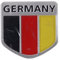 3D Kfz Aufkleber Sticker Autoaufkleber für Germany Deutschland Flagge Fahne Auto 5,0 x 5,0 cm