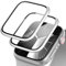 Diruite 2 Pezzi Vetro Temperato per Apple Watch Series 9/8/7 45mm Pellicola Protettiva,3D Lega di Titanio Impermeabile Antigraffio HD Protezione per iWatch 45mm Screen Protector