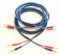 A1 Sound Van Damme Blue Series 2.5 mm Sq Studio Grade UPOFC Classic Pro Loud Speaker Cable Pair, 2 cables Terminated with Gold Plated 4mm Banana Plugs, 8 plugs in total. (2 Metre Pair)