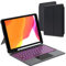 Coque clavier pour iPad 9e 2021/8e 2020/7ème 2019 Génération 10.2/iPad Air 3/iPad Pro 10.5: 7 Couleurs Rétro-éclairé Magnétique Étui Clavier Détachable avec Trackpad | Housse avec Pen Holder AZERTY