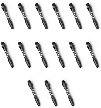 0XBIT Dart Schäfte, 15 Stück 40 mm Dart Shafts, Aluminium Darts Schäfte, Dartpfeile Zubehör, Universelles 2BA Gewinde, Geeignet für Soft Oder Harddartss