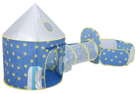 Túnel para Gatear, Túnel para Tienda de Juegos para Niños 3 en 1, Tienda para Bebés con Túnel, Piscina de Bolas, Túnel para Gatear y Más, con Bolsa de Almacenamiento