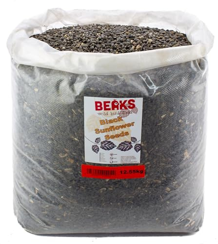 BEAKS wild bird food Black sunflower seeds 12.55kg