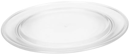 TOPBATHY Hitzebeständige Mikrowellen Glasplatte 27cm Glasdrehteller für Mikrowelle mit Erhöhter Stabilität und Einfache Reinigung als Mikrowellenzubehör