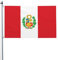 Bandera de Perú para exteriores de 36 x 60 pulgadas, extra grande de doble cara impresa festiva decoración de jardín