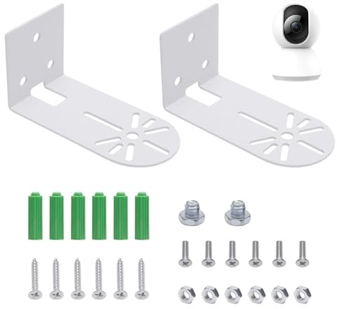 VOSSOT 2 Stück Kamera Wandhalterung Wandhalterungen Deckenhalterung Ständer Halter Zubehör Sicherheitskamera überwachungskamera Montagehalterung Kompatibel mit Eufy Security Indoor Cam E220/ Blink