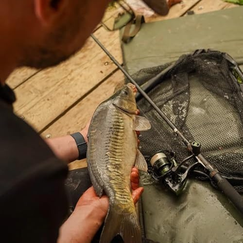 OMC FC Feeder Rod & Reel Combo 10ft - 2 Piece Graphite Feeder Rod | 4000 Front Drag Reel Pre Spooled with 6lb Mono, 2 Quiver Tips and 20-80g Casting Range