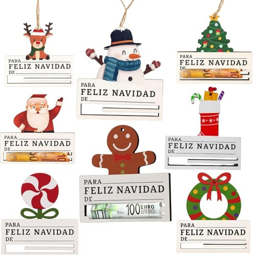 Regalo Dinero Navidad, Adornos arbol Navidad, sobre para Regalar Dinero Navidad, Reyes Magos Colgantes, Tarjeta Regalo Reyes Magos, Regalos Originales para Navidades, Regalo Navideño