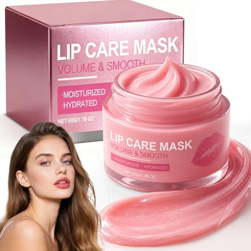 Mascarilla Labios,Lip Sleeping Mask 50g,Hydrating And Exfoliating Lip Balm,Reparador Labial,Tratamiento Nocturno Para Labios Secos Y Agrietados