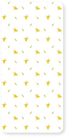 Pokemon Official Single Fitted Bedsheet | Shot Design | Pikachu Character Bedding | Designed for Single Beds | Soft Polyester with Elastic Edge | Perfect for Kids Bedroom