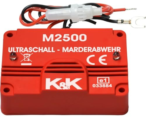 K&K M2500 - Effektiver Ultraschall-Marderschutz mit 180° Abstrahlung