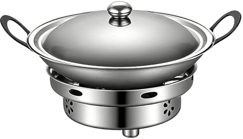 Stainless Steel Pot Set - Cooking Pot with Lid | Camping Stove | Cookware, Robust Stainless Steel Cooking Set for Outdoor Camping Hiking Fishing Kitchen Hotel, Easy Care and Durable