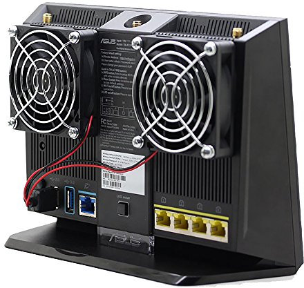 Ventilador de refrigeración, radiador de calor, alimentación USB, ultra silencioso, control de temperatura para enrutador RT-AC68U EX6200 AC15 AC68U