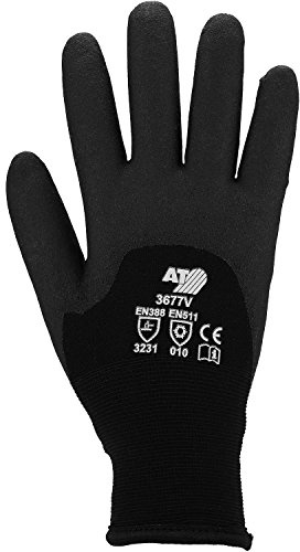 ASATEX Strick Winter mit HPT-Beschichtung 3677V, schwarz, Gr. 8 (6 Paar)