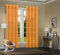 Uni -20332CN- 2er-Pack Orange Vorhang Transparent Gardinen Set Wohnzimmer Voile Vorhang Ösenvorhang HxB 245x140 cm mit Bleibandabschluß Orange