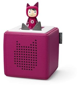 tonies Toniebox Wireless Musical Storybox Starter Set, including 1 Creative, Purple