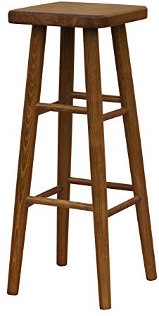 k koma Barhocker Massivbuche, 82 cm, Eichefarben | Wird fertig montiert geliefert; kein Zusammenbau erforderlich. Für Küche und Esszimmer geeignet.