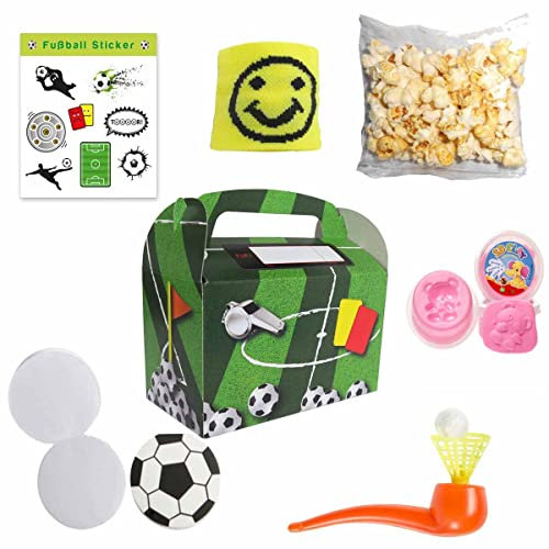 Gefüllte Wundertütenbox Fußball // Fußball Mitgebsel Set // Wundertüte Jungen