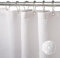 VANZAVANZU Tenda da Doccia per Bagno con Ganci in Metallo Tenda da Doccia in Tessuto Waffle Tenda da Bagno Resistente per Vasca da Bagno, Doccia, Resistente All'acqua - 92 x 182 cm (Bianco)