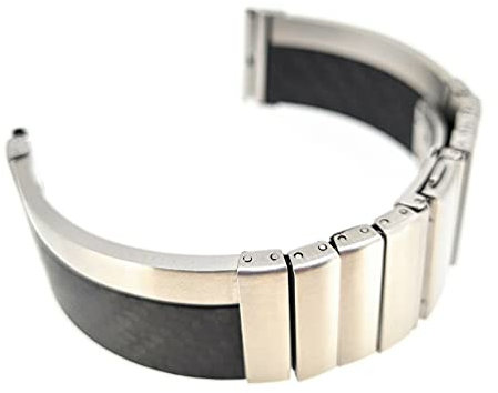 Sandtuhr Echt Carbon Uhrenarmband von Aristo - Vollmer 22mm Made in Germany