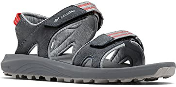 Columbia Trailstorm Hiker 2 Strap Trekkingsandalen für Damen, Grau (Graphite x Red Hibiscus), 39 EU