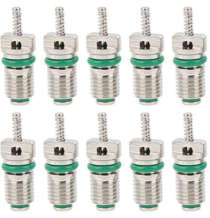klimaanlagen ventileinsatz Klimaanlagenventilkern Klimaanlage Ventilkern, 10PCs Auto A/C Ventilkerne Ventilnadeln Hochdruck Kompatibel mit R134A Kältemittel