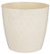 Home Garden Ornaments Plant Pots Indoor, Indoor Plant Pot - Decorative Plastic Flower Pots with Glossy Crystal Surface (Diameter: 12cm, Colour: Cream)