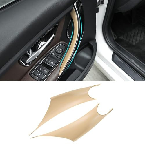 TTCR-II 2PCS Türgriff Innen Kompatibel Mit Türgriffe BMW 3er 4er F30/F31/F34/F80 320i,328i,330i,335i & F32/F33/F36 428i,435i,Türgriffabdeckungen für die Fahrerseite und die Beifahrertür(Beige)