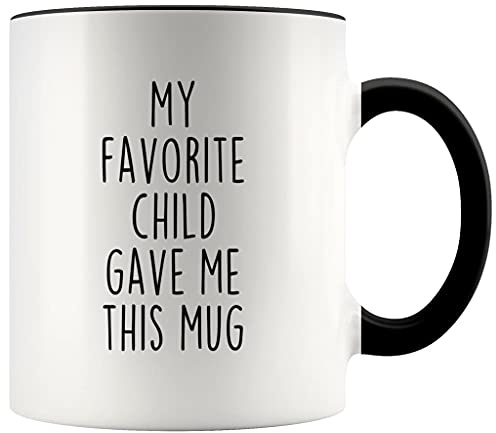 Divertidos regalos para papá de hija Idea My Favorite Child Gave Me This Taza de café de 325 ml