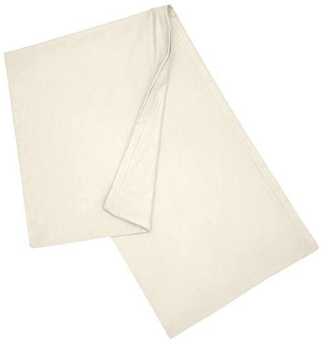 Nurtextil24 Seitenschläferkissen Bezug Baumwolle Kissenbezug - Kissen Set - Inlett od. Füllkissen Creme Kissenbezug 40 x 200 cm