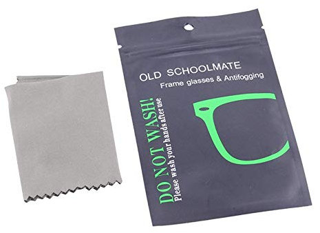 Lingette Lunette Anti buee Microfibre seche reutilisable 14 x 16 cms Chiffon Lunette lingette nettoyant Lunettes de Vue lingettes Lunettes lingette Anti buee Lunette Masque (1 Lingette)
