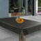 laro Wachstuch-Tischdecke Abwaschbar Garten-Tischdecke Wachstischdecke PVC Plastik-Tischdecken Eckig Meterware Wasserabweisend Abwischbar GAE, Muster:Carbon Schwarz Silber Grau, Größe:110x180