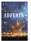 Adventskalender Weihnachten Karte Grußkarte Glitzer Stern 16x11cm