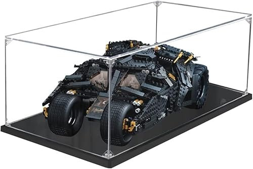 Vetrina in acrilico per Lego 76240 Batman Batmobile Tumbler, vetrina antipolvere per Lego Lover (solo vetrina)(2mm)