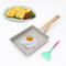 RANJIMA Aluminium Rectangular Non-Stick Frying Pan, 35 x 14.8 cm, White, Oven Safe, Gas & Induction Compatible