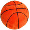 XZJMY Basketball-Plüschkissen, gefülltes Sport-Wurf-Plüschtier, dekoratives rundes großes Basketballkissen, 3D-Ballförmiges Wurfkissen, Geschenk für Mädchen oder Jungen (27,9 cm, Orange)